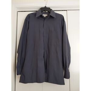 Pierre Cardin Men's Cotton Blend Dress Casual Shirt - Size Small 15-15.5 Gray